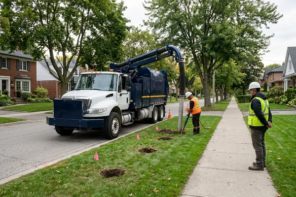 Half-day rental potholing three locations on a Long Branch street