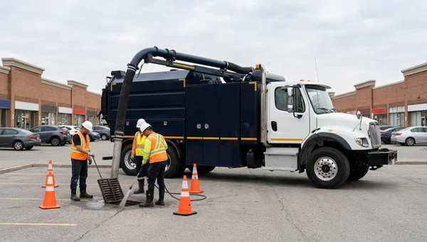 Catch basin program in an Oakville commercial district